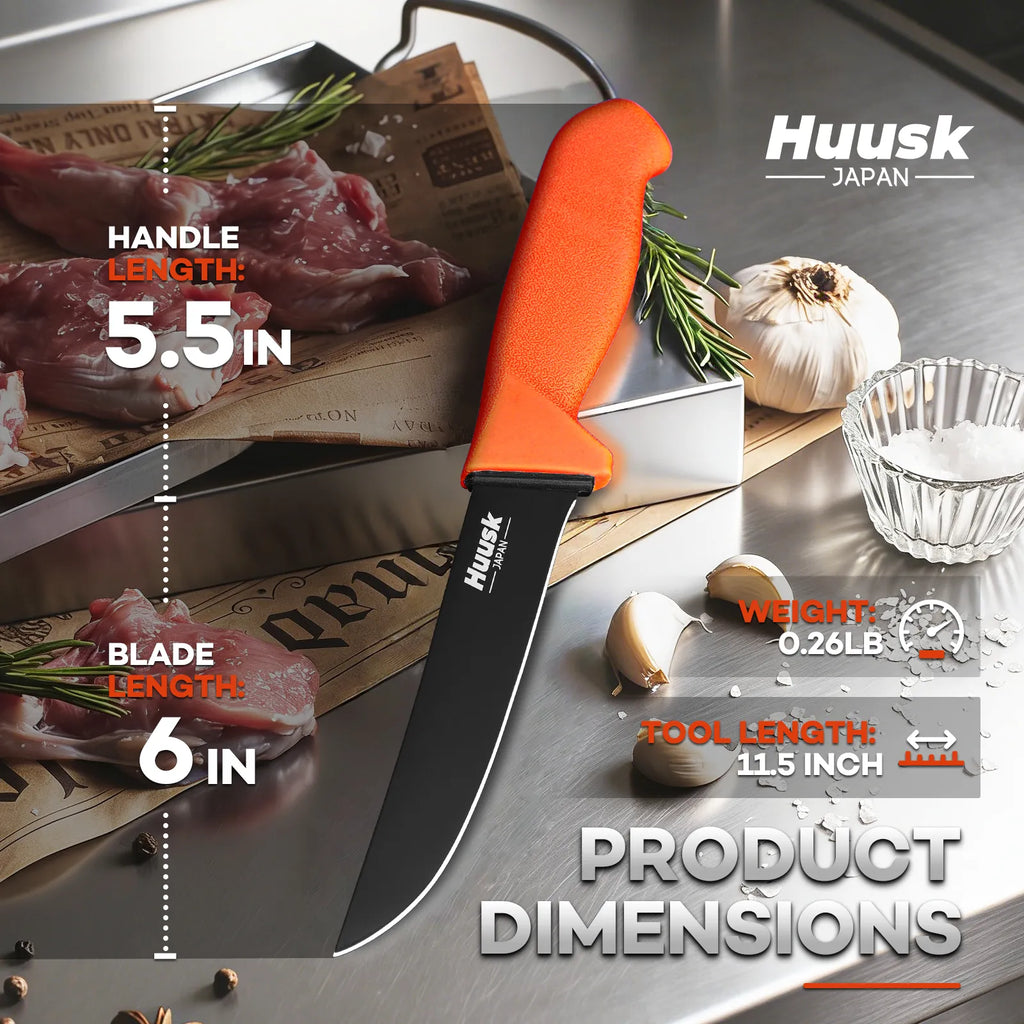 Huusk Orange Kitchen Knife - Food Preparation Application
