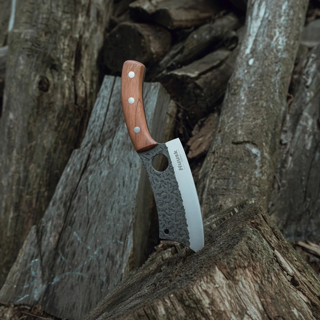 Close-up of a Huusk blade edge