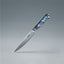 5-inch Damascus steel kitchen utility knife with blue resin handle